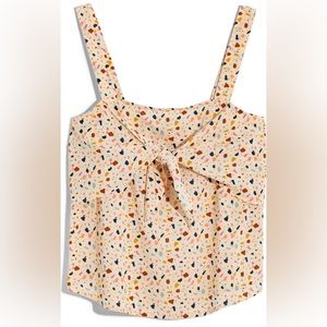 Madewell Terrazzo Tie Front Camisole Size 8